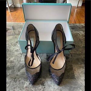 Betsey Johnson Bella Glitter Heels w/ box